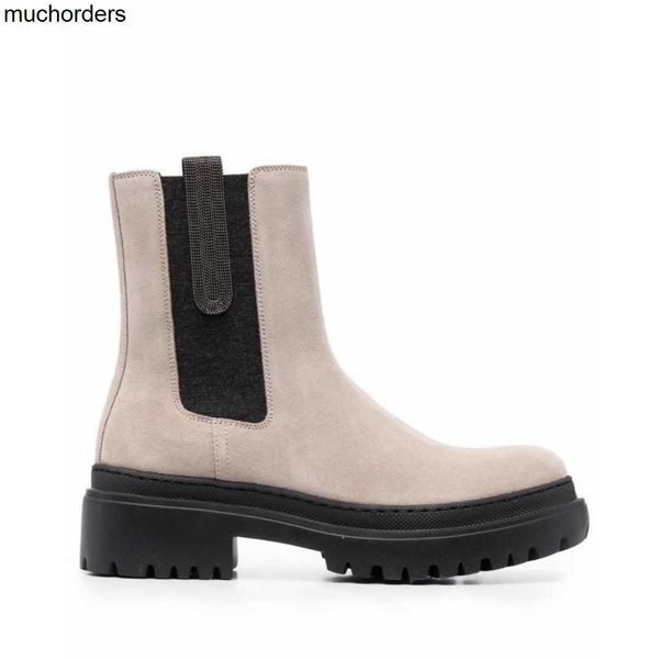 brunello cucinelli autumn new women's boots with chelsea boot side elastic cloth thick soled martin boots, Black
brunello cucinelli autumn new women's boots with chelsea boot side elastic cloth thick soled martin boots, Black