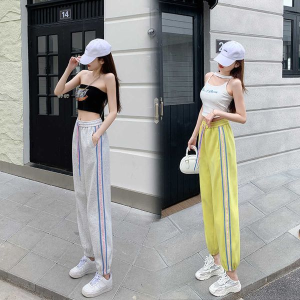 2023 spring/summer new fashion side stripe sports camp pants women's high waist loose and slim leggings casual guard pants woman, Black;white
2023 spring/summer new fashion side stripe sports camp pants women's high waist loose and slim leggings casual guard pants woman, Black;white