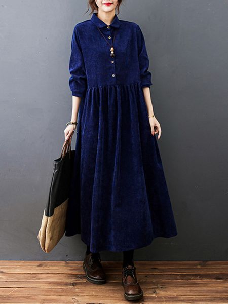 basic casual dresses corduroy winter autumn long sleeved vintage dress turndown collar korea fashion blouse dres clothing 230625, Black;gray
basic casual dresses corduroy winter autumn long sleeved vintage dress turndown collar korea fashion blouse dres clothing 230625, Black;gray