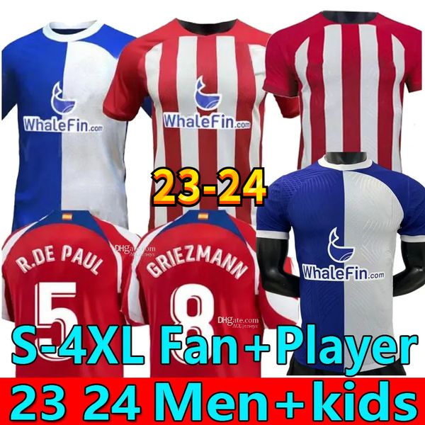 23 24 fan player atletico madrids soccer jerseys 120th anniversary memphis m. llorente correa kids kit 23 24 football shirt maillot foot 202, Black;yellow
23 24 fan player atletico madrids soccer jerseys 120th anniversary memphis m. llorente correa kids kit 23 24 football shirt maillot foot 202, Black;yellow
