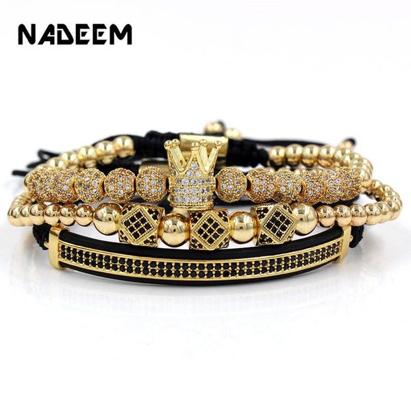 bangle 3pcs/set luxury gold pave cz polygon ball crown charm braiding hip hop bracelets bangles for women men jewelry pulseira bileklik, Black
bangle 3pcs/set luxury gold pave cz polygon ball crown charm braiding hip hop bracelets bangles for women men jewelry pulseira bileklik, Black
