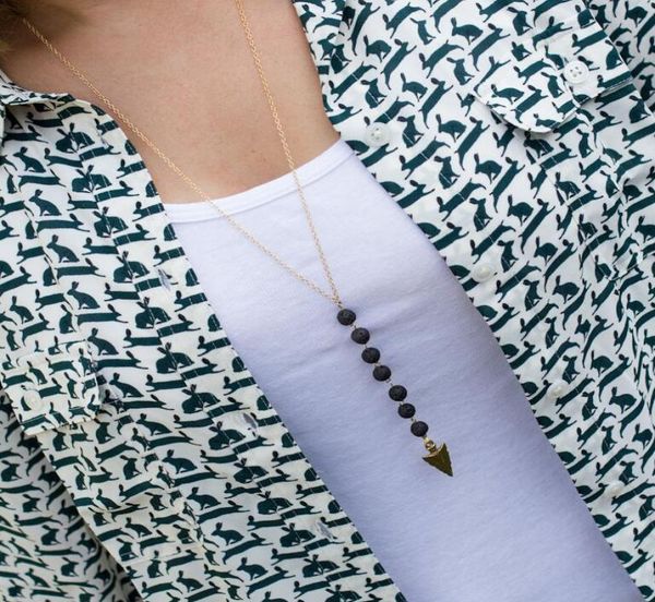 new lavarock bead arrow tassel long necklace aromatherapy essential oil diffuser necklaces black lava pendant necklaces jewelry f5190330, Silver
new lavarock bead arrow tassel long necklace aromatherapy essential oil diffuser necklaces black lava pendant necklaces jewelry f5190330, Silver