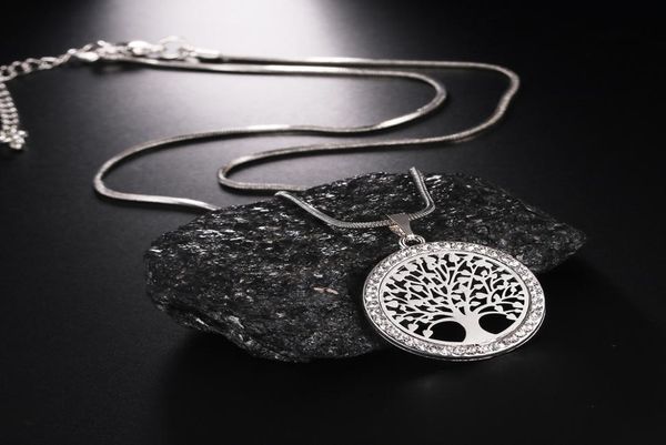 new tree of life pendant diamond necklaces hollow carved charm chokers long necklace for women life tree sweater chain fashion jew4887781, Silver
new tree of life pendant diamond necklaces hollow carved charm chokers long necklace for women life tree sweater chain fashion jew4887781, Silver