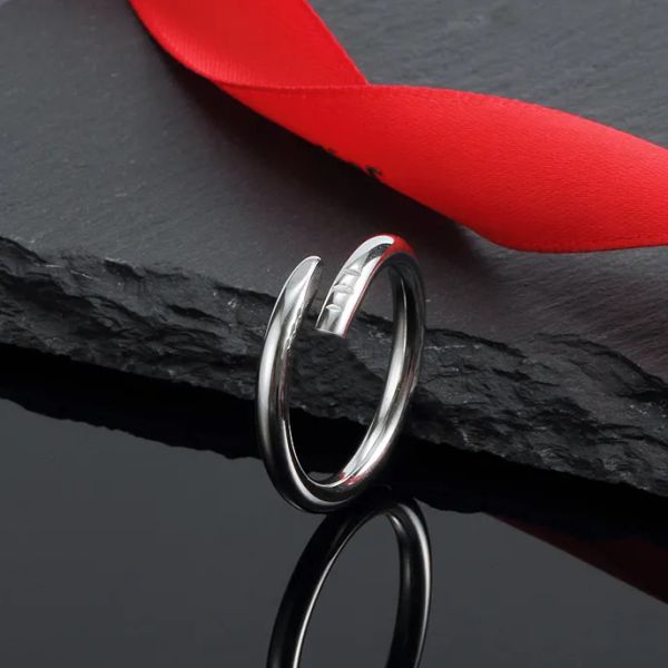 designer nail ring luxury jewelry midi rings for women men titanium steel gold-plated process fashion accessories never fade, Silver
designer nail ring luxury jewelry midi rings for women men titanium steel gold-plated process fashion accessories never fade, Silver
