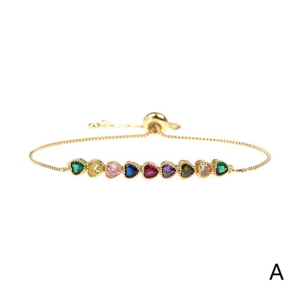 bangle 5pcs rainbow colorful zircon charm bracelet gold plated adjustable chain for women holiday bohemian jewelry, Black
bangle 5pcs rainbow colorful zircon charm bracelet gold plated adjustable chain for women holiday bohemian jewelry, Black