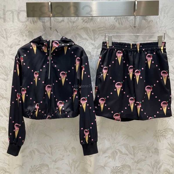 women's two piece pants designer women sets with ice cream pattern girls brand milan runway jersey jogging hoodie outwear jacket crop, White
women's two piece pants designer women sets with ice cream pattern girls brand milan runway jersey jogging hoodie outwear jacket crop, White