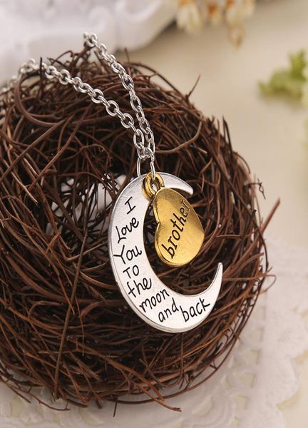 8 styles i love you to the moon and back heart and moon pendant necklace mom sister grandma family pendant necklaces2905314, Silver
8 styles i love you to the moon and back heart and moon pendant necklace mom sister grandma family pendant necklaces2905314, Silver