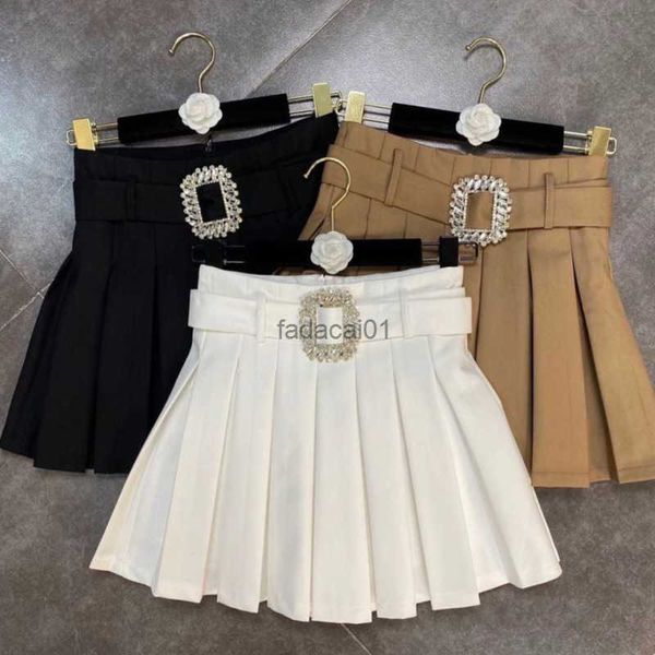 prepomp 2022 spring summer new arrival high waist rhinestone buckle belt short mini pleated skirt women ge289 l230621, Black
prepomp 2022 spring summer new arrival high waist rhinestone buckle belt short mini pleated skirt women ge289 l230621, Black
