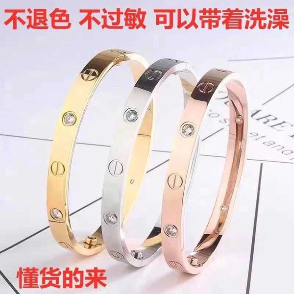 new new classic 18k rose gold love bracelet for men and women wide narrow edition diamond four couple colorless, Black
new new classic 18k rose gold love bracelet for men and women wide narrow edition diamond four couple colorless, Black