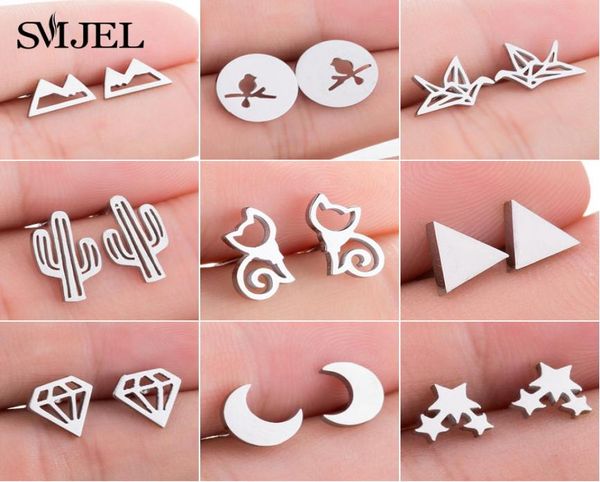 smjel cute animal stud earrings for women kids stainless steel jewelry cat moon star earings jewelry accessories gifts8611517, White
smjel cute animal stud earrings for women kids stainless steel jewelry cat moon star earings jewelry accessories gifts8611517, White
