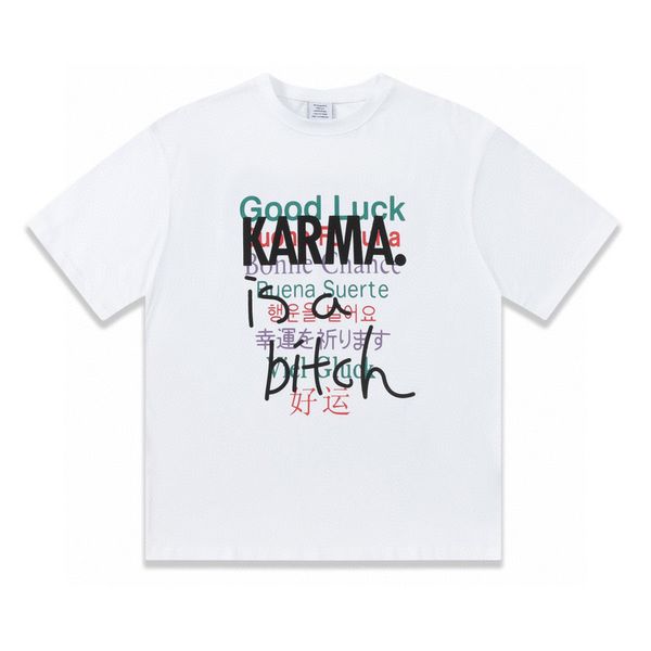 23ss europe uk good luck multi language t shirt high street tee vintage spring summer short sleeve skateboard men women tshirt, Black;brown
23ss europe uk good luck multi language t shirt high street tee vintage spring summer short sleeve skateboard men women tshirt, Black;brown