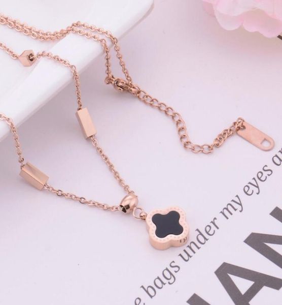 designer jewelry necklace for women titanium steel clover pendant designer necklace neew fashion 6171370, Silver
designer jewelry necklace for women titanium steel clover pendant designer necklace neew fashion 6171370, Silver