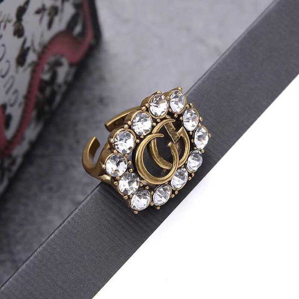 double rhinestone brass material necklace versatile and popular design adjustable opening ring, Silver
double rhinestone brass material necklace versatile and popular design adjustable opening ring, Silver