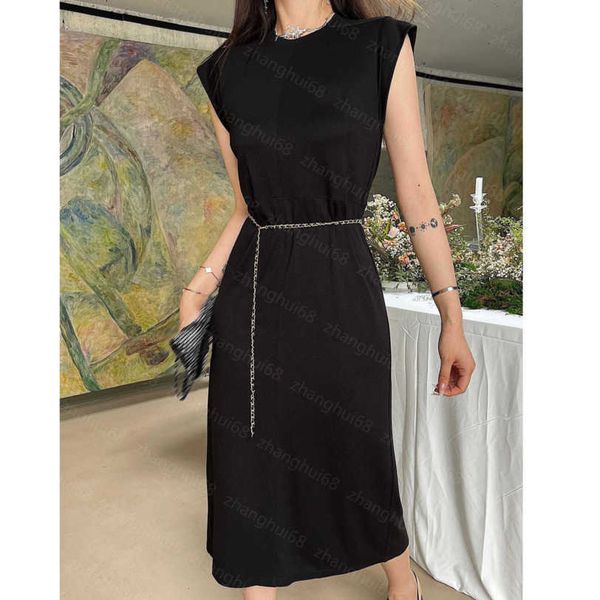 23ss summer dresses women dress womens designer clothing brooch trim with waist chain waist slimming mid-length split dress womens clothing, Black;gray
23ss summer dresses women dress womens designer clothing brooch trim with waist chain waist slimming mid-length split dress womens clothing, Black;gray