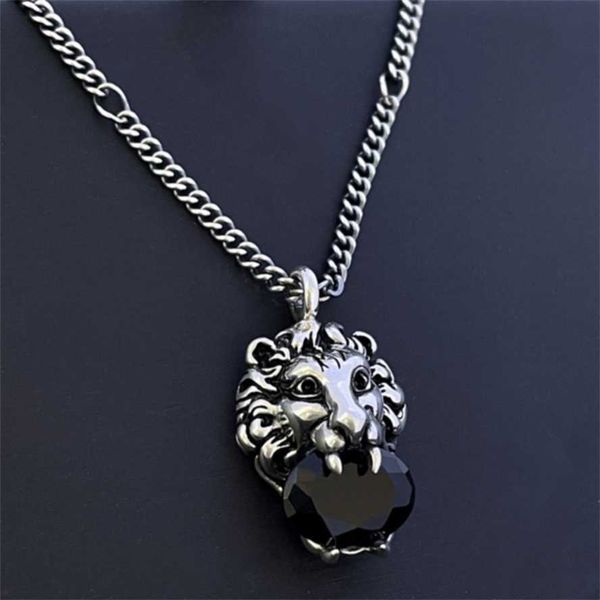 2023 s925 silver gujia black crystal old solid lion head necklace for men and women couples fashion ins same style
2023 s925 silver gujia black crystal old solid lion head necklace for men and women couples fashion ins same style