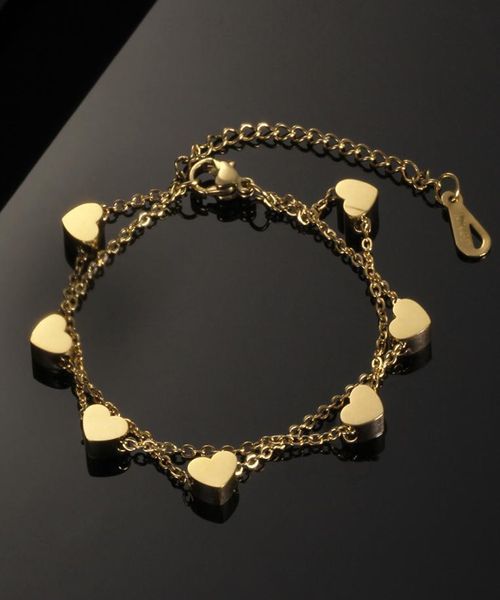 fashion heart double layer braceletanklet for women adjustable temperament stainless steel chain bracelets jewelry whole 792467229, Black
fashion heart double layer braceletanklet for women adjustable temperament stainless steel chain bracelets jewelry whole 792467229, Black