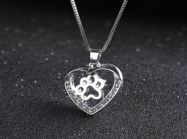 pretty pet dog paw love heart pendant silver color choker necklaces for women jewelry heart necklace1210374
pretty pet dog paw love heart pendant silver color choker necklaces for women jewelry heart necklace1210374
