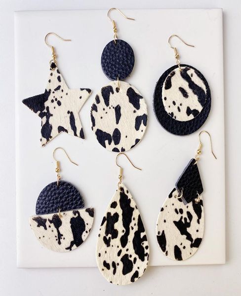 genuine cowhide leather earrings cow grain circle waterdrop vintage earring patchwork star double layer cow print ear pendant1566133, Silver
genuine cowhide leather earrings cow grain circle waterdrop vintage earring patchwork star double layer cow print ear pendant1566133, Silver