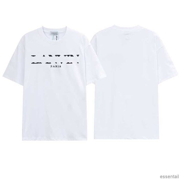 summer men's t-shirts embroidery lanvins letter designer short-sleeve tees casual women's pure cotton sports thirts white black fa
summer men's t-shirts embroidery lanvins letter designer short-sleeve tees casual women's pure cotton sports thirts white black fa