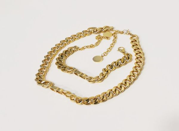 new luxury designer jewelry women necklaces gold thick chain necklace with d pendant stainless steel bracelet necklace set fashion7183875, Golden;silver
new luxury designer jewelry women necklaces gold thick chain necklace with d pendant stainless steel bracelet necklace set fashion7183875, Golden;silver