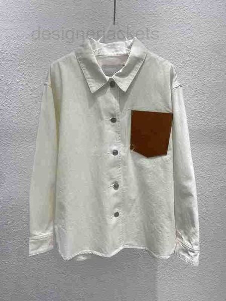women's blouses & shirts designer women 100% cotton with pocket letter pattern patch high end luxury brand dress girls long sleeve lap, White
women's blouses & shirts designer women 100% cotton with pocket letter pattern patch high end luxury brand dress girls long sleeve lap, White
