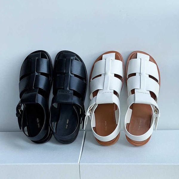 the row the row niche roman sandals genuine leather woven headband hollowed out flat bottom fashionable versatile beach shoes for women, Black
the row the row niche roman sandals genuine leather woven headband hollowed out flat bottom fashionable versatile beach shoes for women, Black