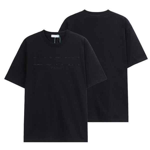2023 designer t shirts lanvins men's womens short sleeve tees summer cotton luxury casual loose crew neck t-shirt high street fashion 1, White;black
2023 designer t shirts lanvins men's womens short sleeve tees summer cotton luxury casual loose crew neck t-shirt high street fashion 1, White;black