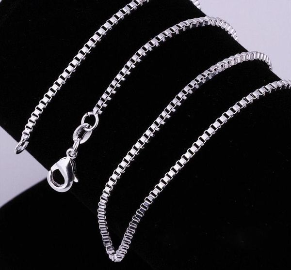 20pcslot 925 necklace 2mm box link chains jewelry 16quot18quot20quot22quot24quot26quot28quot30quot2301812, Silver
20pcslot 925 necklace 2mm box link chains jewelry 16quot18quot20quot22quot24quot26quot28quot30quot2301812, Silver