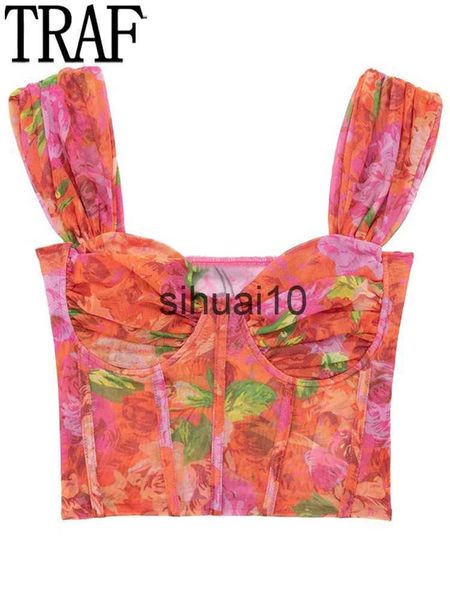 women's t-shirt traf floral tulle corset women mesh crop woman off shoulder bustier y2k backless tank for women 2022 j230627, White
women's t-shirt traf floral tulle corset women mesh crop woman off shoulder bustier y2k backless tank for women 2022 j230627, White
