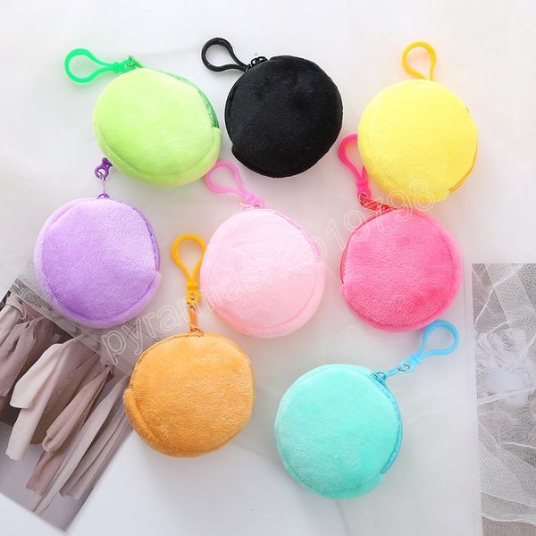 solid plush round coin purse women's cute wallet id card bag keychain minimalist coin bag kawaii wallets for women, White
solid plush round coin purse women's cute wallet id card bag keychain minimalist coin bag kawaii wallets for women, White