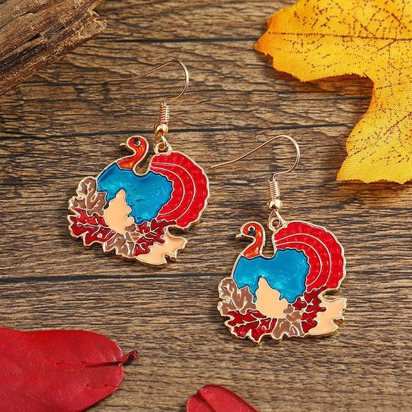 high grade retro maple leaf turkey drop oil pendant earrings female branch winter earrings, Silver
high grade retro maple leaf turkey drop oil pendant earrings female branch winter earrings, Silver