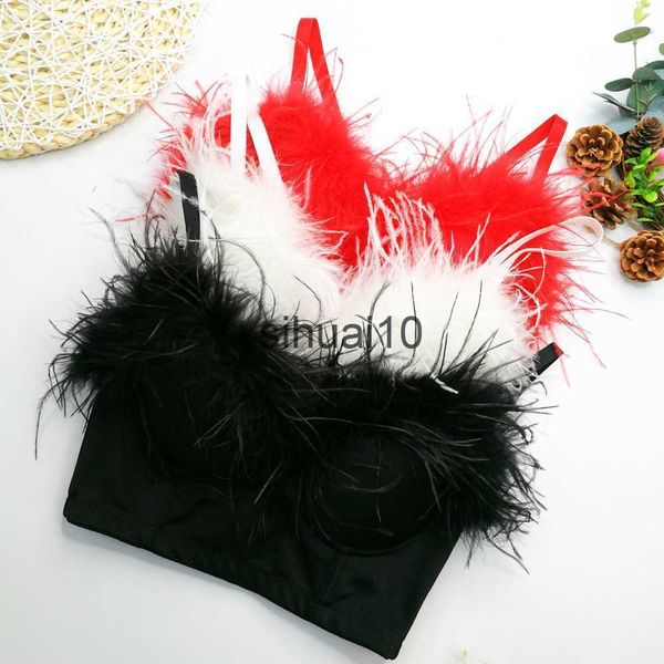 women's t-shirt ostrich feather lingerie backless deep v-neck camisole for women underwear push up bra crop nightclub party tanks j230, White
women's t-shirt ostrich feather lingerie backless deep v-neck camisole for women underwear push up bra crop nightclub party tanks j230, White