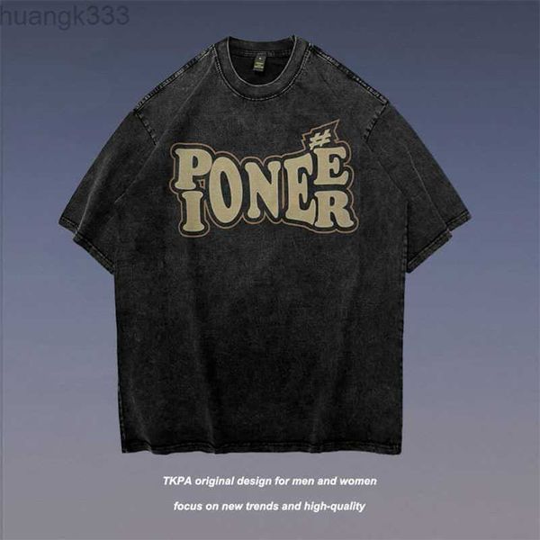 tkpa high street distressed washable letter printing short sleeve t-shirt for men and women bf hip hop loose half sleeve top, White;black
tkpa high street distressed washable letter printing short sleeve t-shirt for men and women bf hip hop loose half sleeve top, White;black