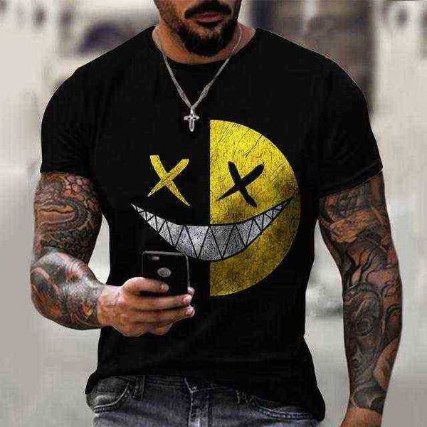 men's t-shirts t-shirt men printed round neck casual short-sleeved fashion street breathable oversize clothing, White;black
men's t-shirts t-shirt men printed round neck casual short-sleeved fashion street breathable oversize clothing, White;black