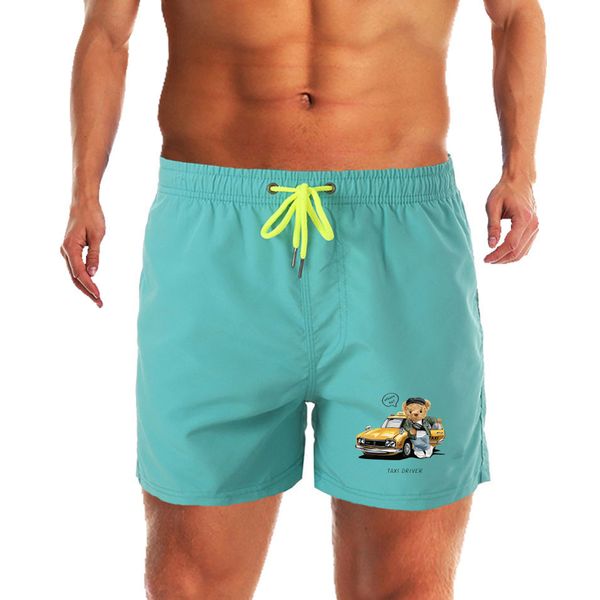 men's fashion beach shorts gym short pants teddy bear printed quick-drying swimming trunk pants male casual movement surfing, White;black
men's fashion beach shorts gym short pants teddy bear printed quick-drying swimming trunk pants male casual movement surfing, White;black