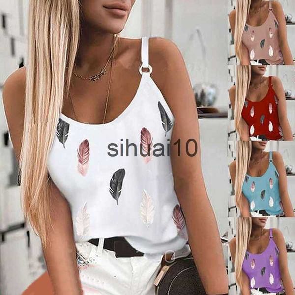 women's t-shirt plumage printed women's tank u-neck spaghetti strap camisole sleeveless beach style summer shoulder buckle j2306, White
women's t-shirt plumage printed women's tank u-neck spaghetti strap camisole sleeveless beach style summer shoulder buckle j2306, White
