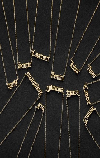 personalized letter zodiac necklace constellation necklaces custom stainless steel old english necklace birthday jewelry gifts dhl9181359, Silver
personalized letter zodiac necklace constellation necklaces custom stainless steel old english necklace birthday jewelry gifts dhl9181359, Silver