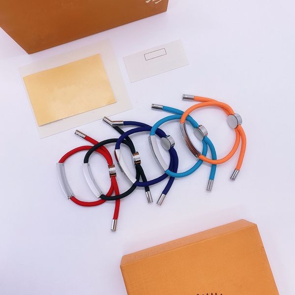with box brand designer bracelet classic adjustable rope silver buckle beads hand ropes men women couple bracelets luxury fashion hardware, Golden;silver
with box brand designer bracelet classic adjustable rope silver buckle beads hand ropes men women couple bracelets luxury fashion hardware, Golden;silver