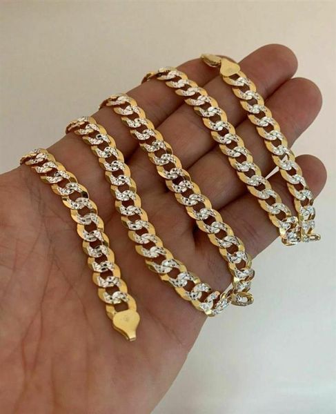 men039s diamond cut 8mm cuban chain 14k gold over solid 925 silver two tone italy221i3592072
men039s diamond cut 8mm cuban chain 14k gold over solid 925 silver two tone italy221i3592072
