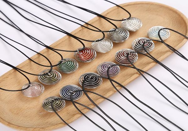 natural stone wire winding net pocket pendant crystal necklace healing reiki hangings quartz craft whole5272218, Silver
natural stone wire winding net pocket pendant crystal necklace healing reiki hangings quartz craft whole5272218, Silver