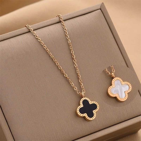 van clover necklace designer clover pendant necklace women's reversible design light luxury simple necklace accessories gift, Silver
van clover necklace designer clover pendant necklace women's reversible design light luxury simple necklace accessories gift, Silver