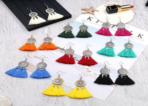 vintage boho bohemian tassel fringe earrings ethnic tassel drop dangle hook earrings eardrop for women jewelry accessories1298155, Silver 
vintage boho bohemian tassel fringe earrings ethnic tassel drop dangle hook earrings eardrop for women jewelry accessories1298155, Silver