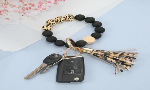 silicone leopard bracelets strands keychain for keys tassel wood beads bracelet keyring women accessories multicolor keychain1801112, Black
silicone leopard bracelets strands keychain for keys tassel wood beads bracelet keyring women accessories multicolor keychain1801112, Black