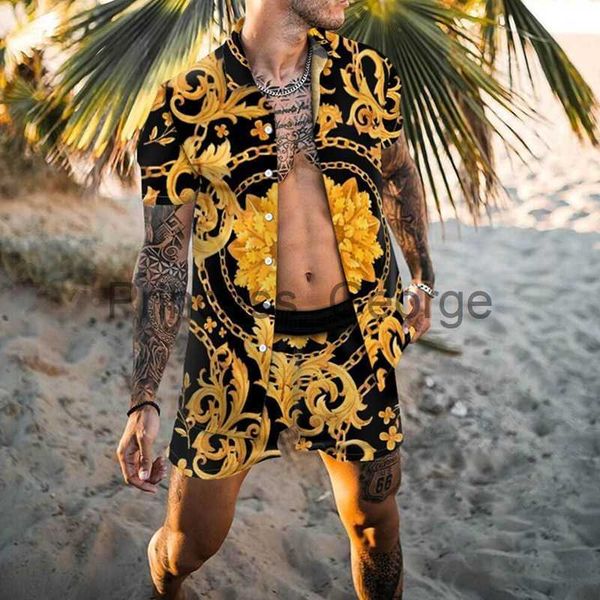 men's tracksuits 2022 men hawaiian shirt sets fashion printing summer short sleeve button shirt beach shorts streetwear casual mens sui, Gray
men's tracksuits 2022 men hawaiian shirt sets fashion printing summer short sleeve button shirt beach shorts streetwear casual mens sui, Gray