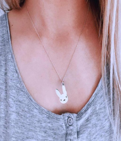 bad bunny necklace with cute rabbit pendant stainless steel pendant necklace hip hop women men jewelry wjl53847104241, Silver
bad bunny necklace with cute rabbit pendant stainless steel pendant necklace hip hop women men jewelry wjl53847104241, Silver