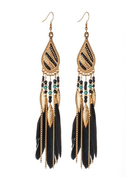 creative feather earrings boho style rice beads earrings long drop tassel earrings5131520, Golden;silver
creative feather earrings boho style rice beads earrings long drop tassel earrings5131520, Golden;silver
