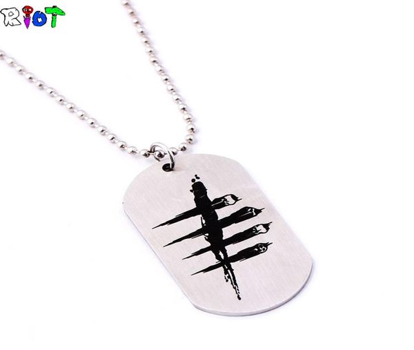 droidhaunt game dead by daylight necklace stainless steel round bead chain pendant dog tag chain necklace men jewelry fans gift5319406, Silver
droidhaunt game dead by daylight necklace stainless steel round bead chain pendant dog tag chain necklace men jewelry fans gift5319406, Silver