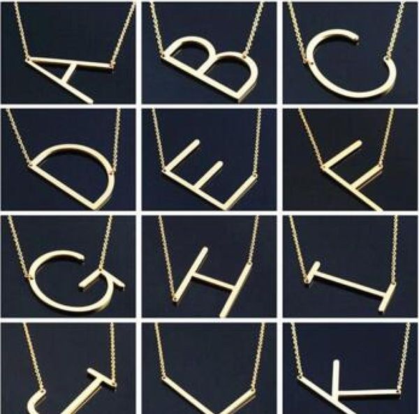 women fashion sideways personalized az letter name initial gold silver plated stainless steel necklace pendant for women gif9707656
women fashion sideways personalized az letter name initial gold silver plated stainless steel necklace pendant for women gif9707656