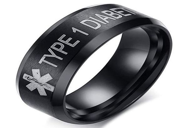 8mm diabetic medical sign ring titanium steel men and women ring medical reminder band rings jewelry 2676492, Silver
8mm diabetic medical sign ring titanium steel men and women ring medical reminder band rings jewelry 2676492, Silver