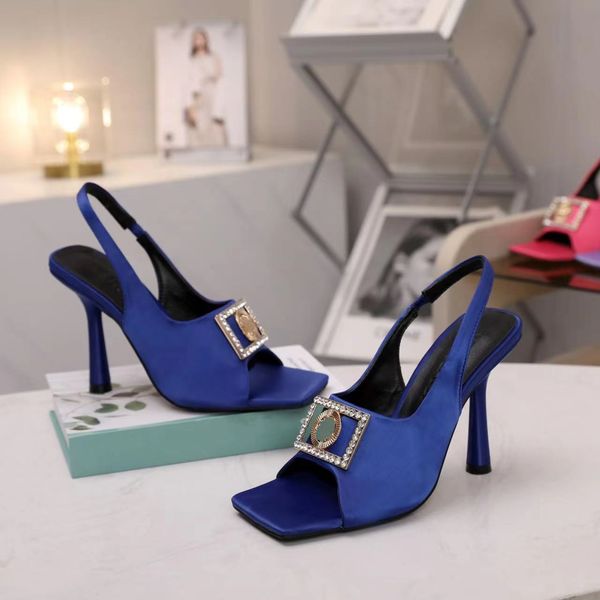 2023 designer sandals leather high heel women's shoes summer office wedding button open toe decoration nightclub dance t-stage 35-43, Black
2023 designer sandals leather high heel women's shoes summer office wedding button open toe decoration nightclub dance t-stage 35-43, Black
